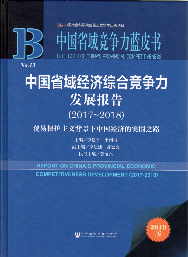 啊啊操快要操要操中国省域经济综合竞争力发展报告（2017-2018）